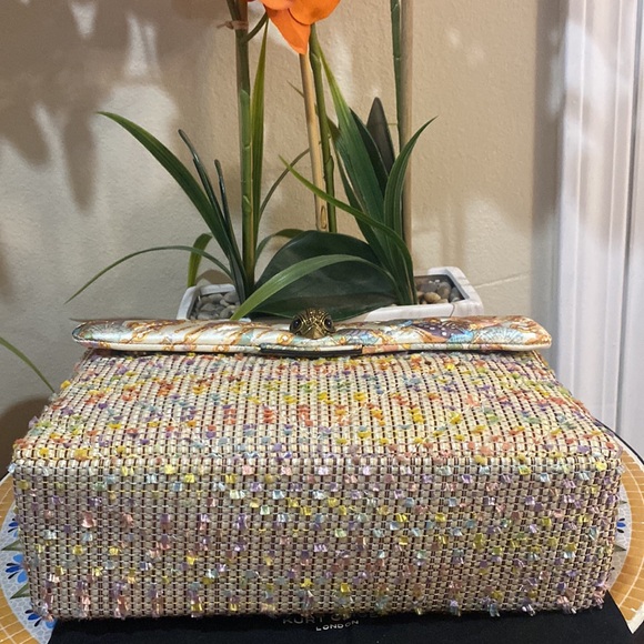 Kurt Geiger London Mixed fabric and raffia Crossbody bag - Picture 13 of 13